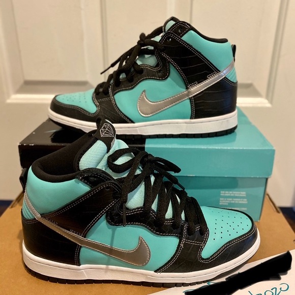 Used Nike Tiffany SB Dunk High size 9.5 - Picture 1 of 8